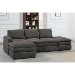 Brown Sectional Sofa 