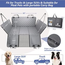 Back Seat Extender for Dogs Truck-Large Space