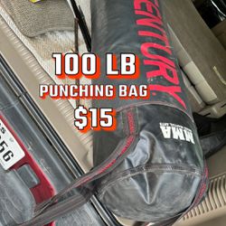 100 Lb Century Punching Bag (BROKEN STRAPS!)