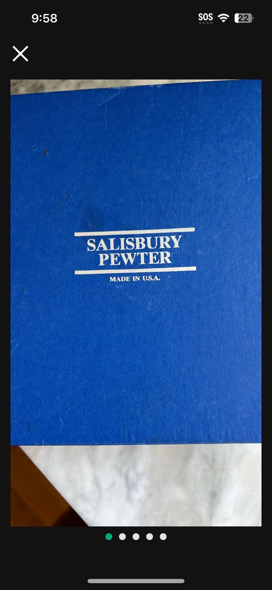 Salisbury Pewter 1998 Tennis π