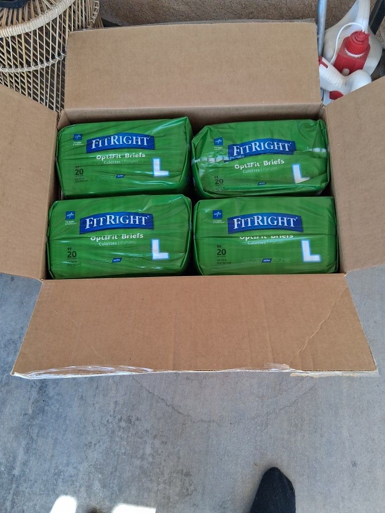 Large diapers.