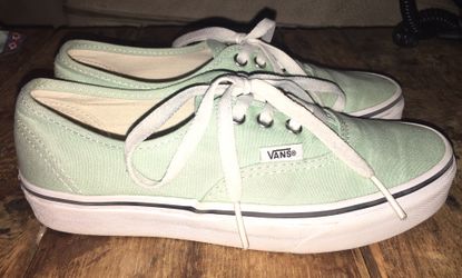 Mint green VANS Sz 6.5 great Condition