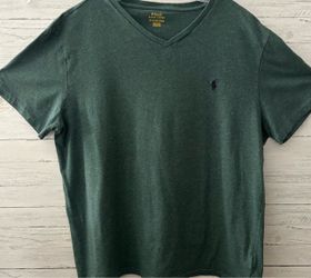 Polo Ralph Lauren Men’s XL Heather Green V-Neck T-Shirt Purple Pony Logo