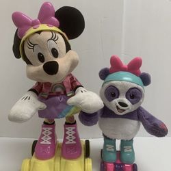 Disney JR Minnie Mouse Roller-Skating Party Minnie Mouse Interact Plush-Tested