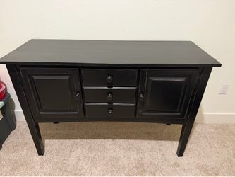 Black dresser/ storage unit