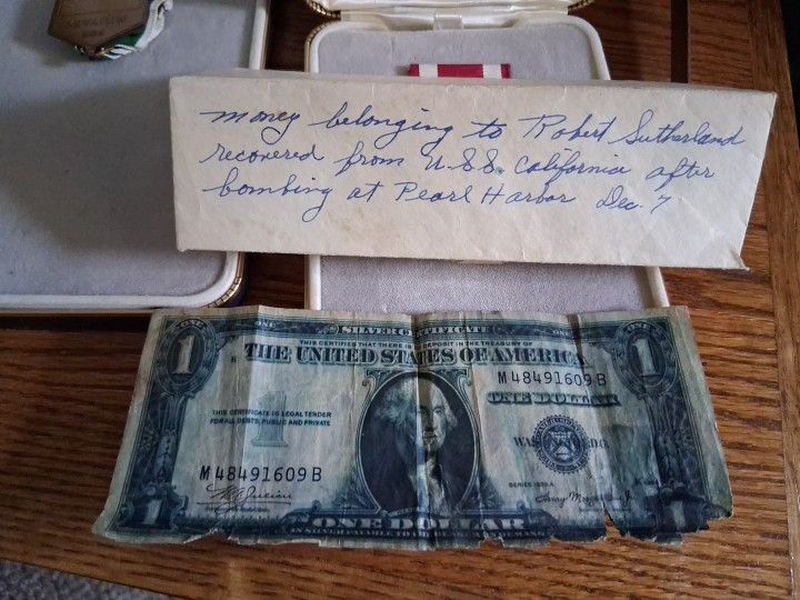 Historic WWII Lot – USS California / Pearl Harbor Items
