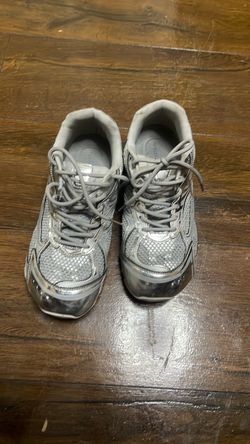 Gray Mesh Running Sneakers