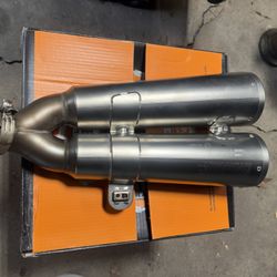Akrapovic Duel Silencers