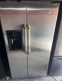 GE Stainless Steel Refrigerator And Freezer