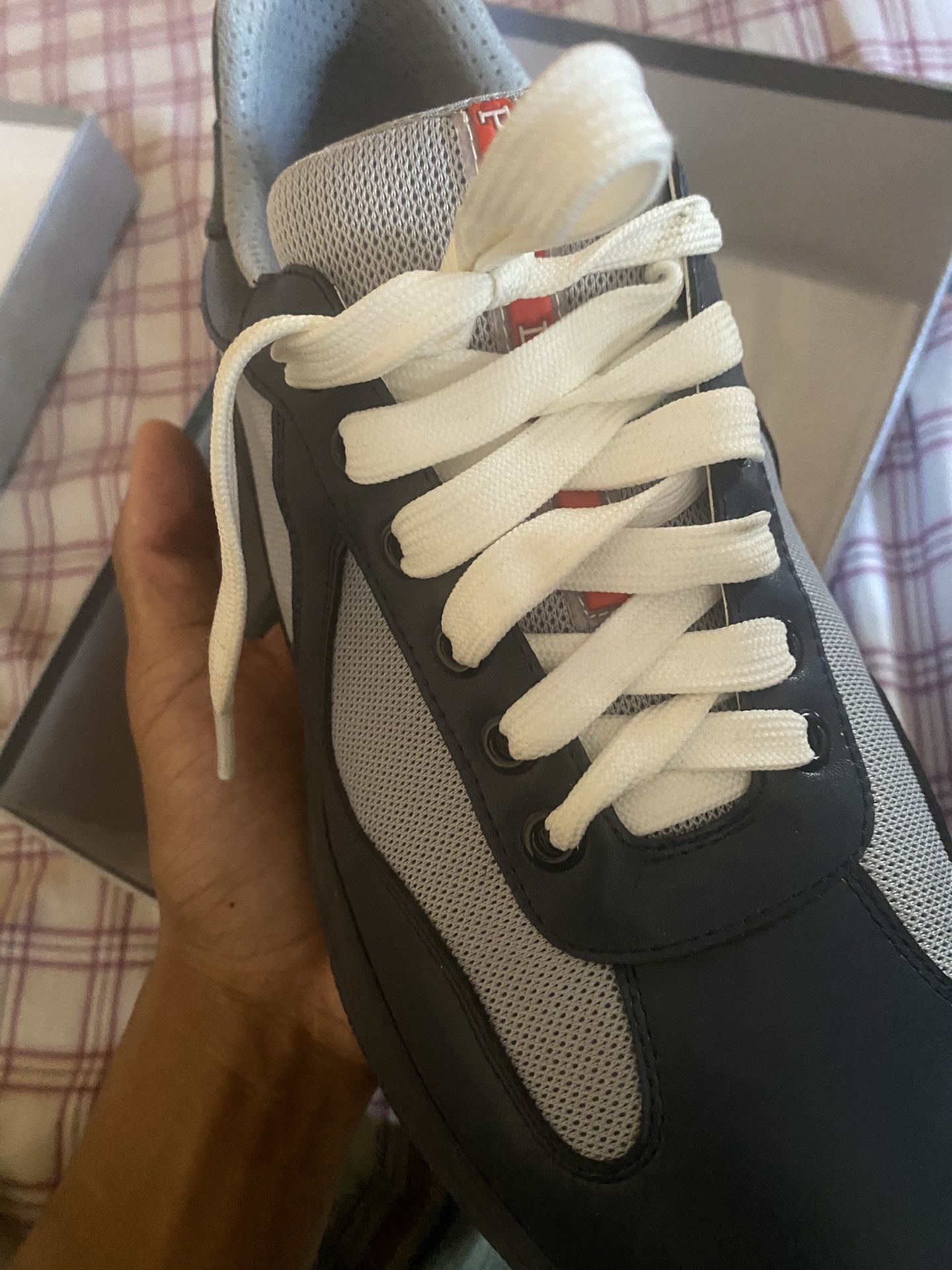 Navy blue Prada american cups