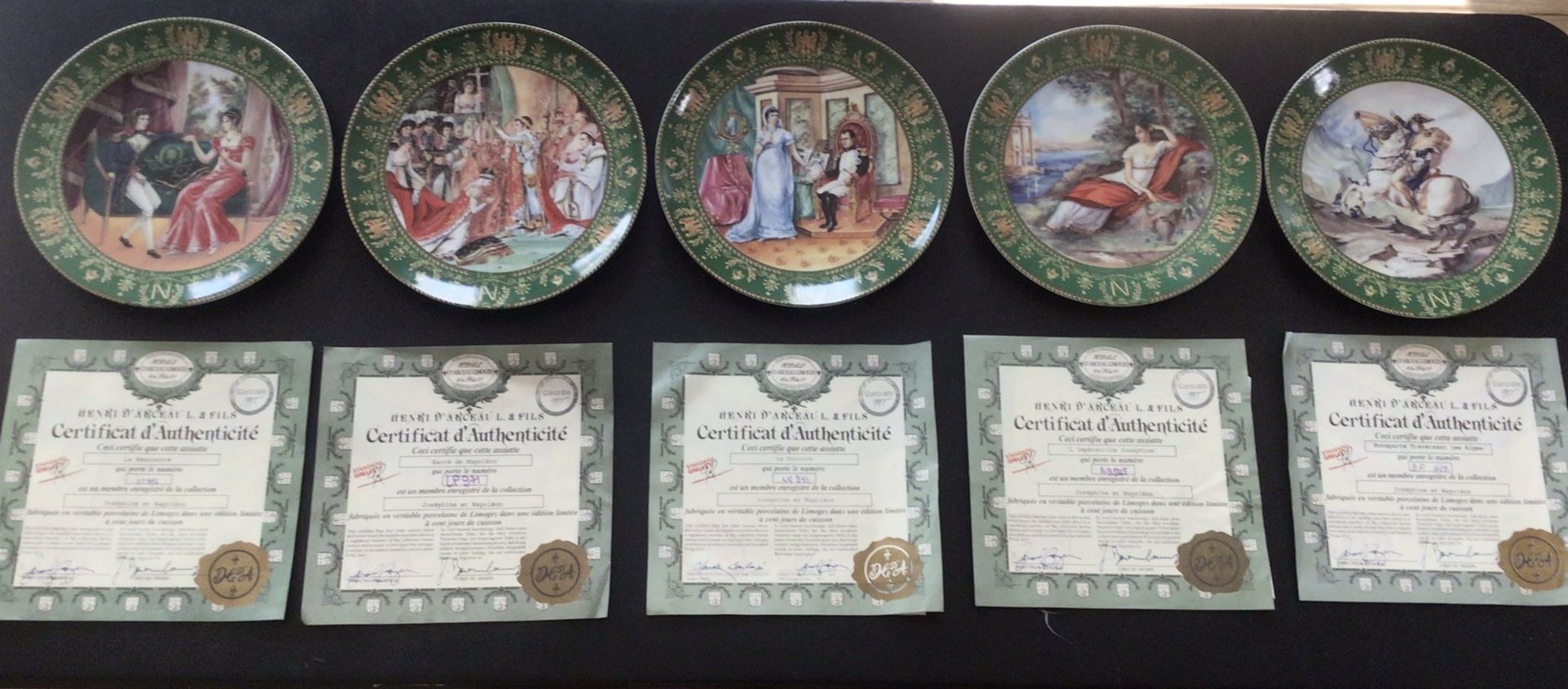 Josephine And Napoleon Bonaparte Collector Plates By Claude Boulme