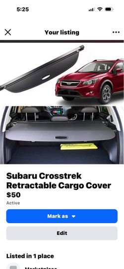 Retractable cargo cover never used Subaru 2023