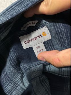 2XL carhart flannel