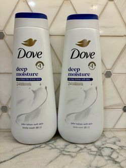 Dove Body Wash; Dove Deep Moisture body wash 20 OZ; 24hr renewing micromoisure formula. New/unopened
