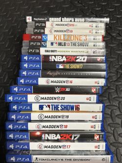 PS2, PS3, And PS4 Games 