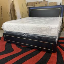 $599 Brand New King Bed Frame With Mattress (Read Description Below)