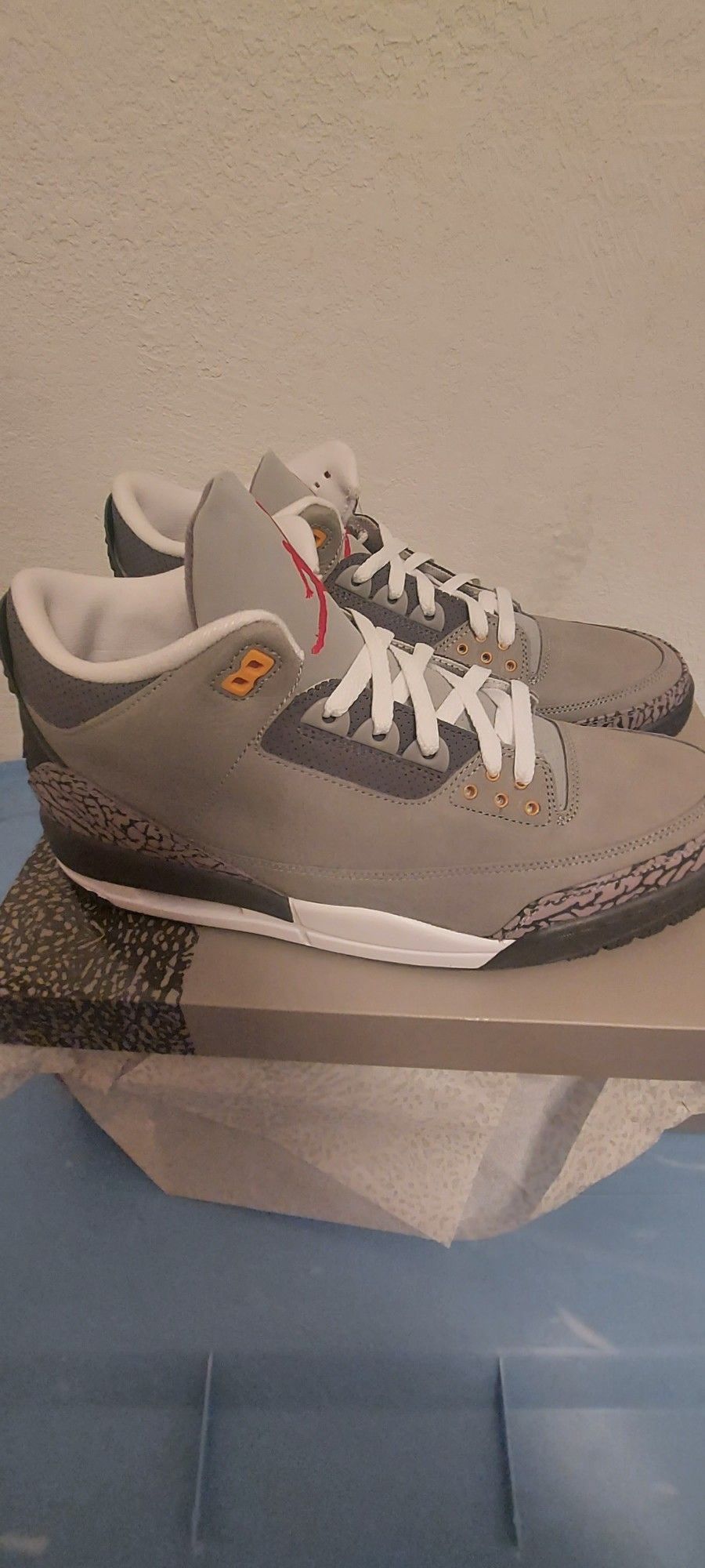 Nike Air Jordan 3 Retro Cool Grey Sneakers CT8532-012 Mens Size 13 New With Box