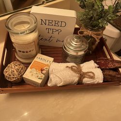 Bathroom Counter Tray Decor 