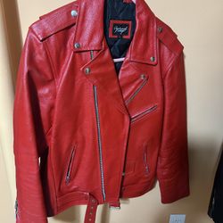 Red leather Jacket (Large)