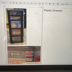 Plastic Drawers