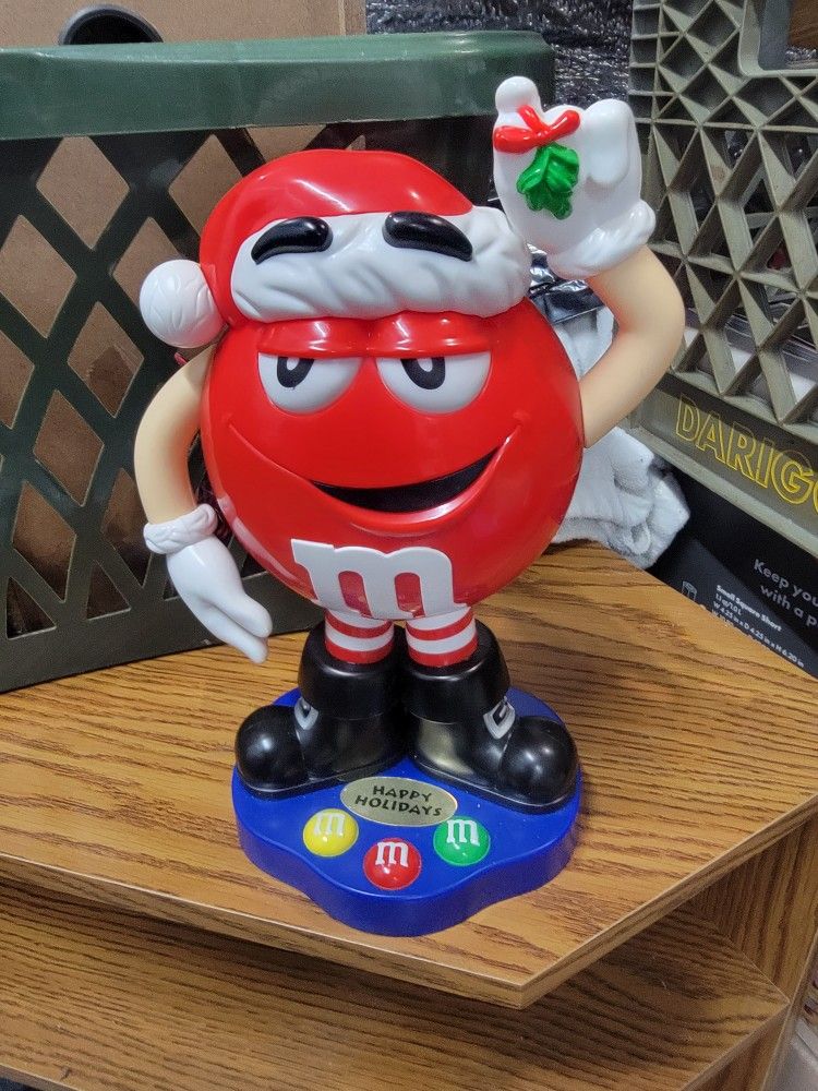 Holiday Red M&M Candy Dispenser