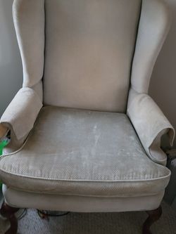 Wingback Chair Seafoam Green