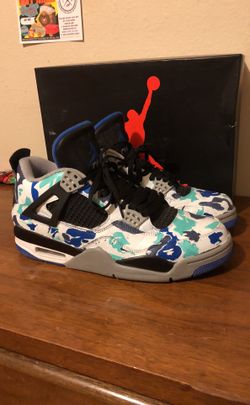 Customized Bape Air Jordan 4s