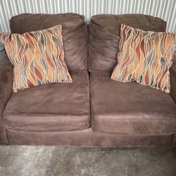 Brown Loveseat