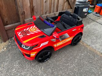 Fire Fighter Powered Ride on Car