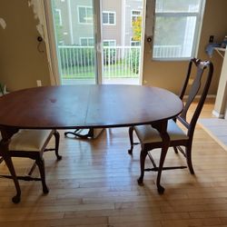 Table 3 Chairs,  And 2 Leaves 