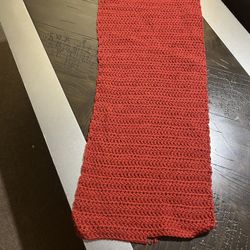 Handmade Red Color Woolen Soft Runner For Table