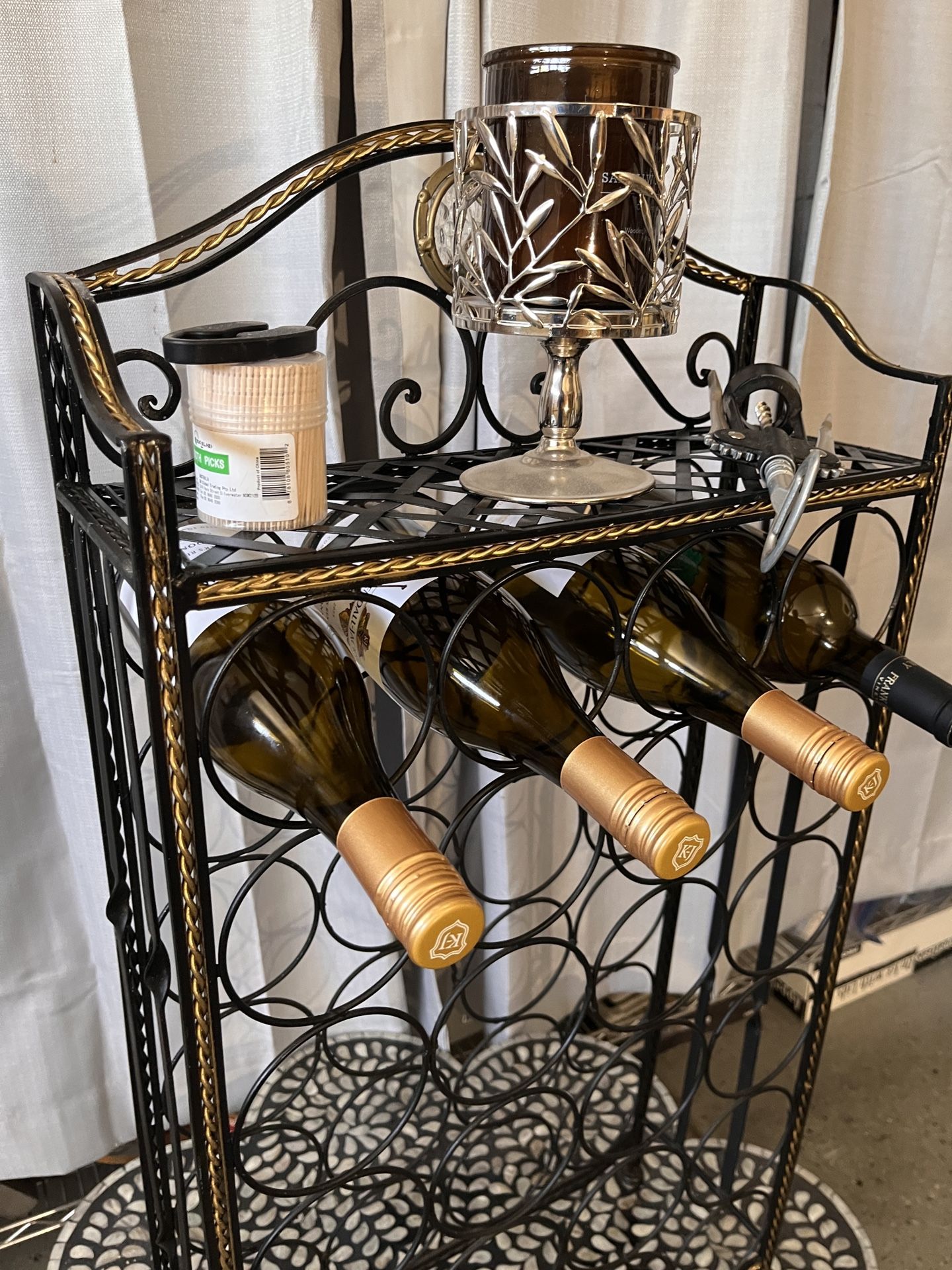 24 Bottle Metal Wine Rack