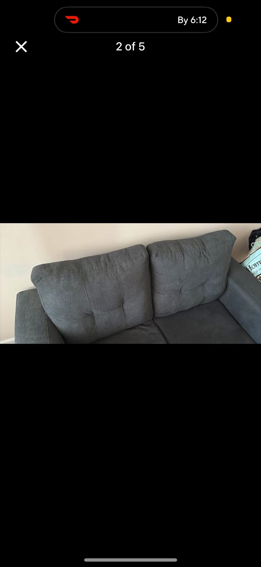 Grey Two seat couch