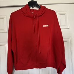 PLUS SIZE VS PINK ZIP UP