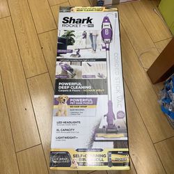 Shark Rocket ZS350 Silver/Purple Stick Vacuum with Self Cleaning Brushroll