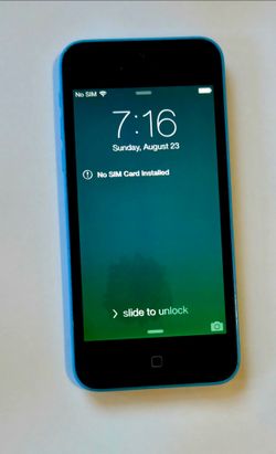 Iphone 5c blue