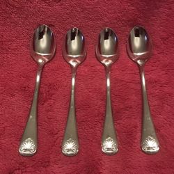 Retroneu Stainless 18/8 Japan Coquille She’ll 6 1/4” Teaspoon Set Of 4!