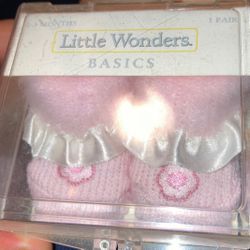 Boot Socks (1 pair) for babies age 0-3 months only