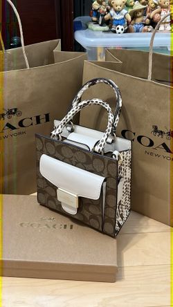 COACH Mini Pepper Crossbody in Signature Canvas NWT