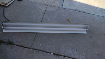 Garage ceiling light with neon tubes