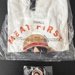 Popeyes X One Piece Small Shirt And Key Chain 