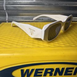 Brand New White Prada Sunglasses