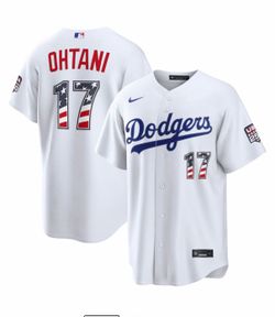 Shohei Ohtani Los Angeles Dodgers Nike USA 250 Fourth of July Home Stadium Jersey - White size 2XL