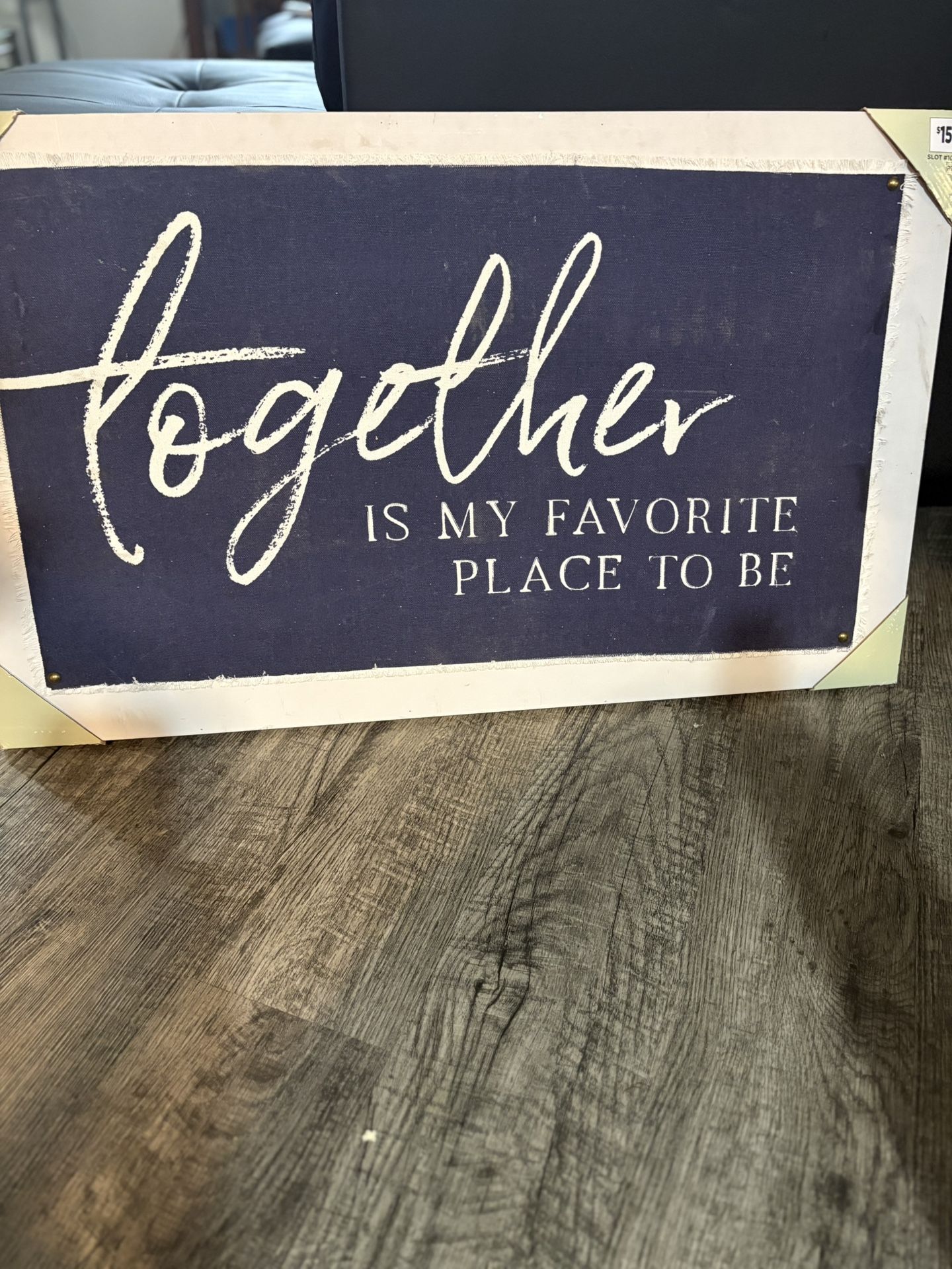 Farmhouse Wall Art – “Together Is My Favorite Place To Be” 🖤