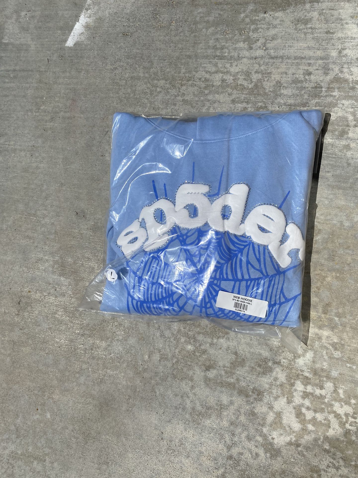 Sp5der Web Hoodie 'Sky Blue' 