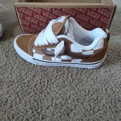 Vans Knu Skool Mega Check Brown Size 10