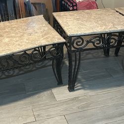 Living Room  Marble Tables 
