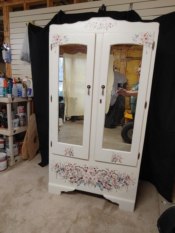 Mirrored Cedar Armoire