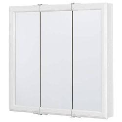Glacier Bay 30 x 30 in Tri-View Medicine Cabinet - Surface Mount