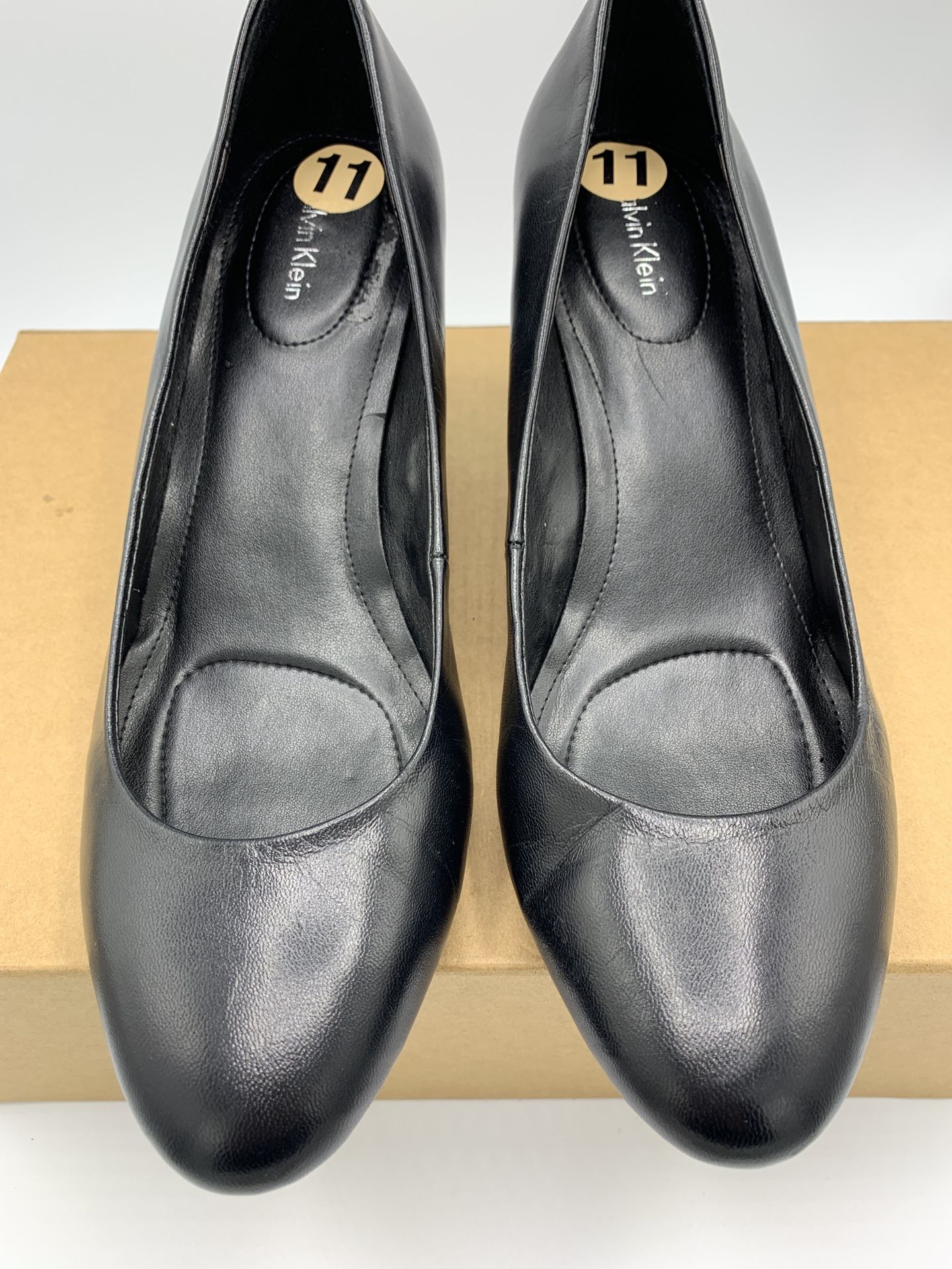 calvin klein black leather high top trainers